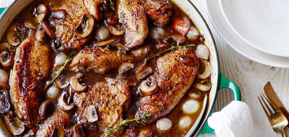 Курица в вине