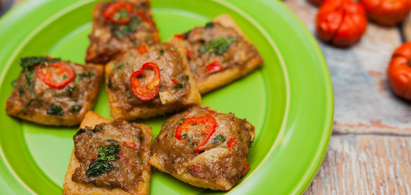 Китайские квадратики с фаршем