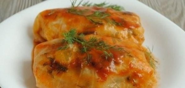 Диетические голубцы с грибами и овощами