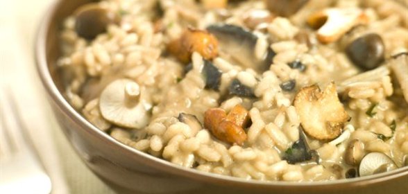 Ризотто с грибами и пармезаном
