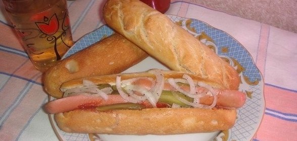 Хот-доги из домашних багетов