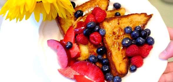 Французские тосты с ягодами