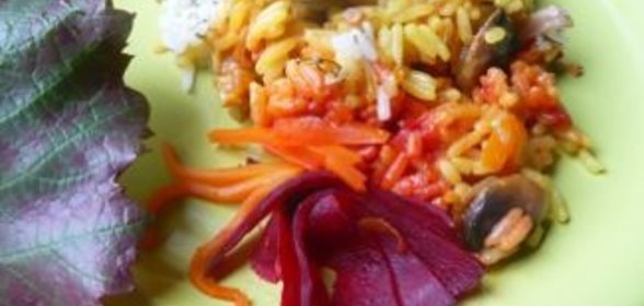 Трехцветный плов