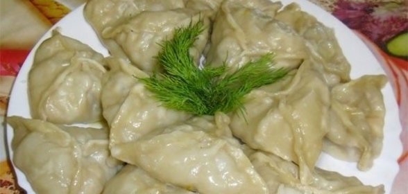 Манты с тыквой и мясом