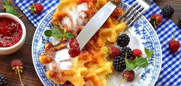 Сырники в вафельнице