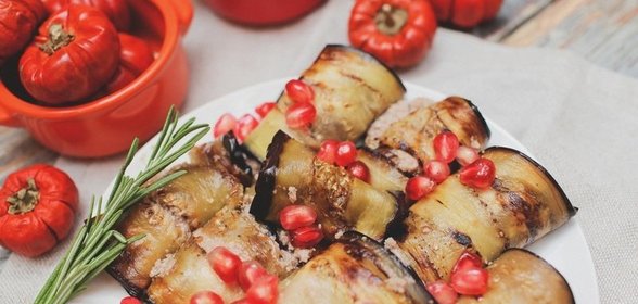 Жареные баклажаны в ореховом соусе по-грузински