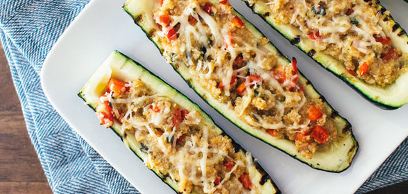 Цукини, фаршированные киноа
