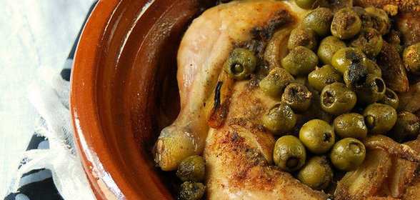 Куриные ножки с оливками