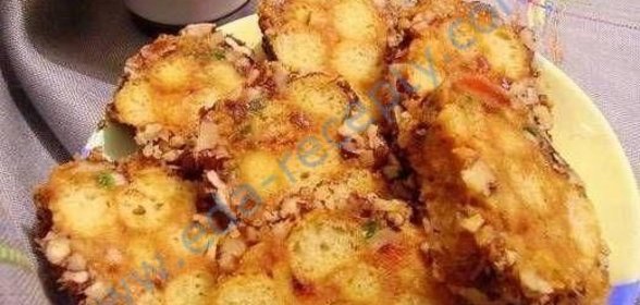 Гренки с баклажанами Осенние