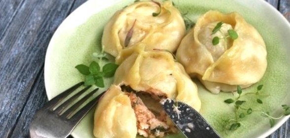 Манты с рыбой