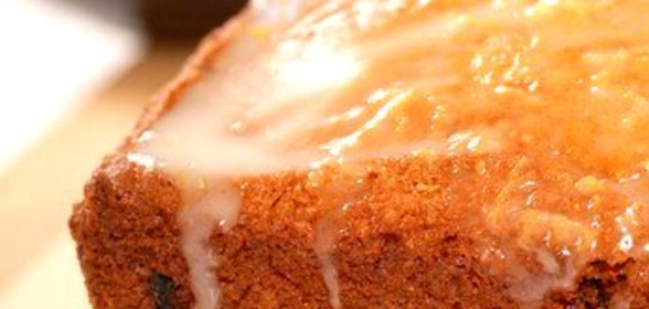 Имбирный пирог в апельсиновой глазури