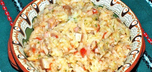 Ризотто с беконом