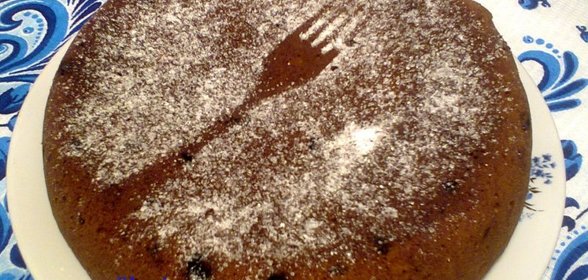 Кекс с изюмом в мультиварке - скороварке