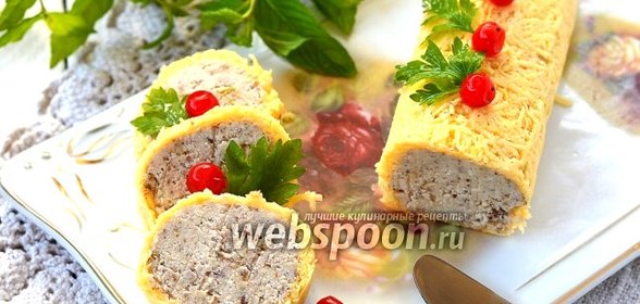 Куриный рулет в сырной оболочке