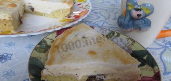 Песочно-творожный торт Лакомка