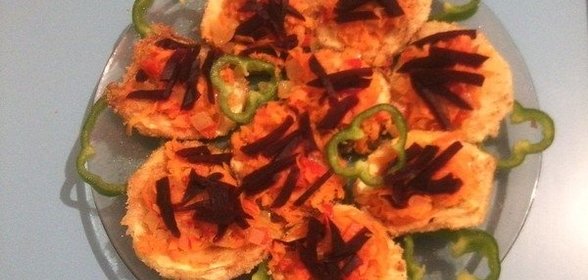 Быстрая закуска из кабачков