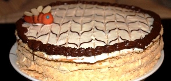 Медовый торт в заварном тесте