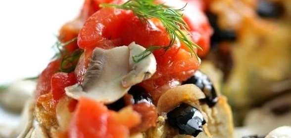 Рыбная запеканка с шампиньонами и шпинатом