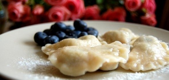 Вареники с голубикой