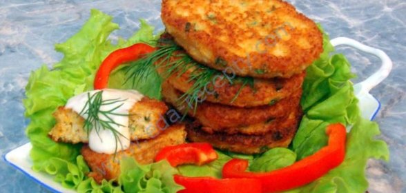 Котлеты из икры рыбы