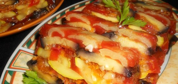 Овощной террин с томатным желе