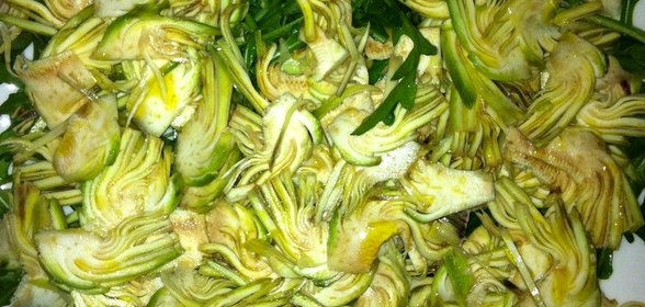 Карпаччо из свежих артишоков