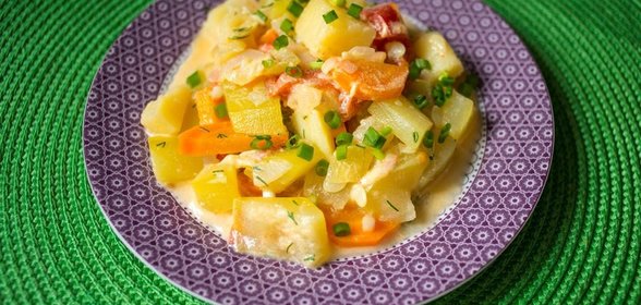 Кабачки в сметане