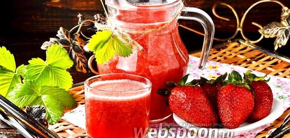 Морс из клубники