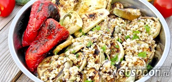 Белые баклажаны с ореховым соусом