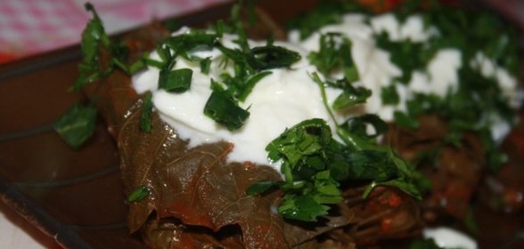 Диетическая долма из куриной грудки