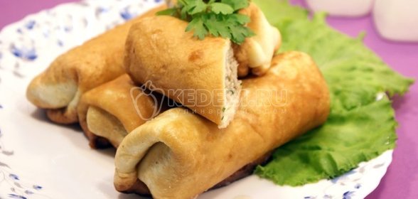 Фаршированные блинчики с мясом
