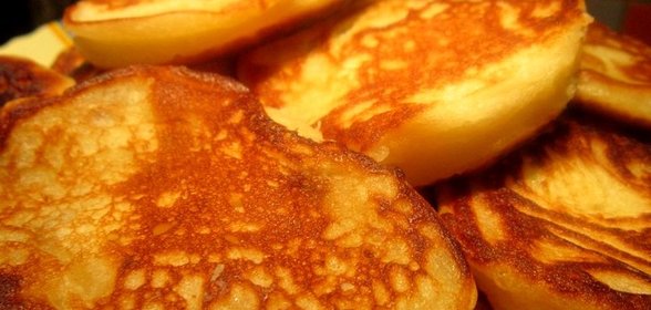 Оладьи из творога и кефира