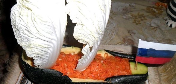 Пикантный тертый салат