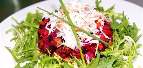Винегрет с крабовым мясом