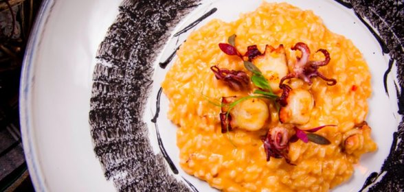 Ризотто с осьминогом