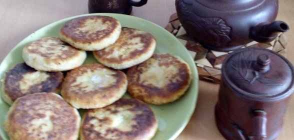 Лепешки с сыром и зеленью