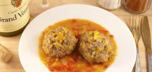 Диетические тефтели из говядины