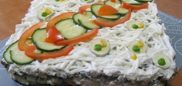 Салат Курочка Ряба