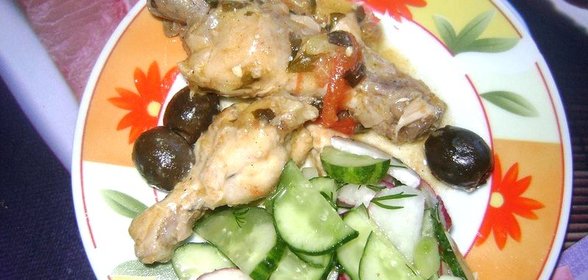 Курица с лимоном и травами