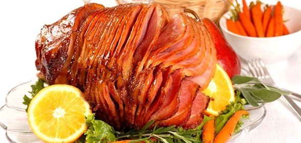 Ветчина в глазури из коричневого сахара и горчицы