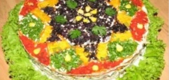 Праздничный салат курица картошка огурец