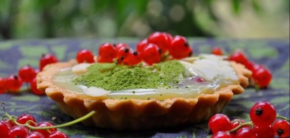 Корзиночки с ягодами и кремом из белого шоколада