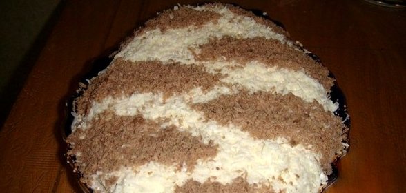 Салат Зебра