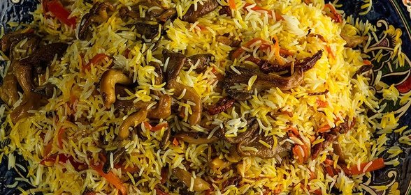 Плов с вешенками