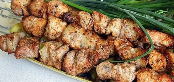 Шашлык из свинины в духовке