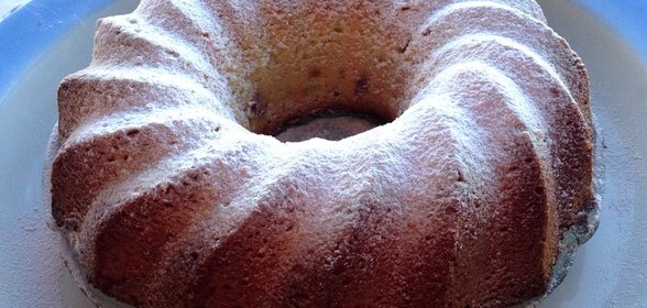 Творожный кекс с лимоном