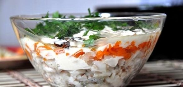 Салат из минтая