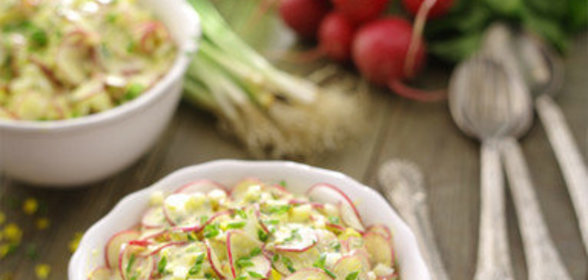 Салат из молодого редиса