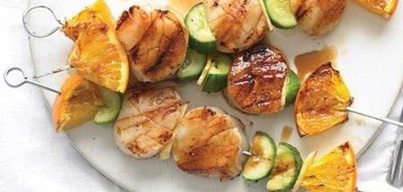 Шашлык из морских гребешков