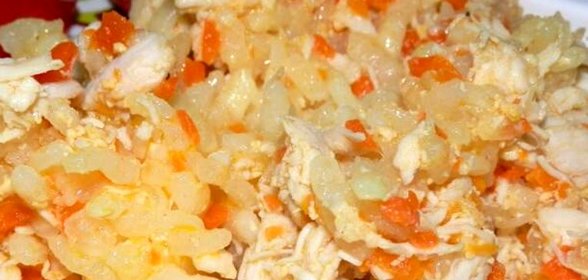 Детский плов с курицей